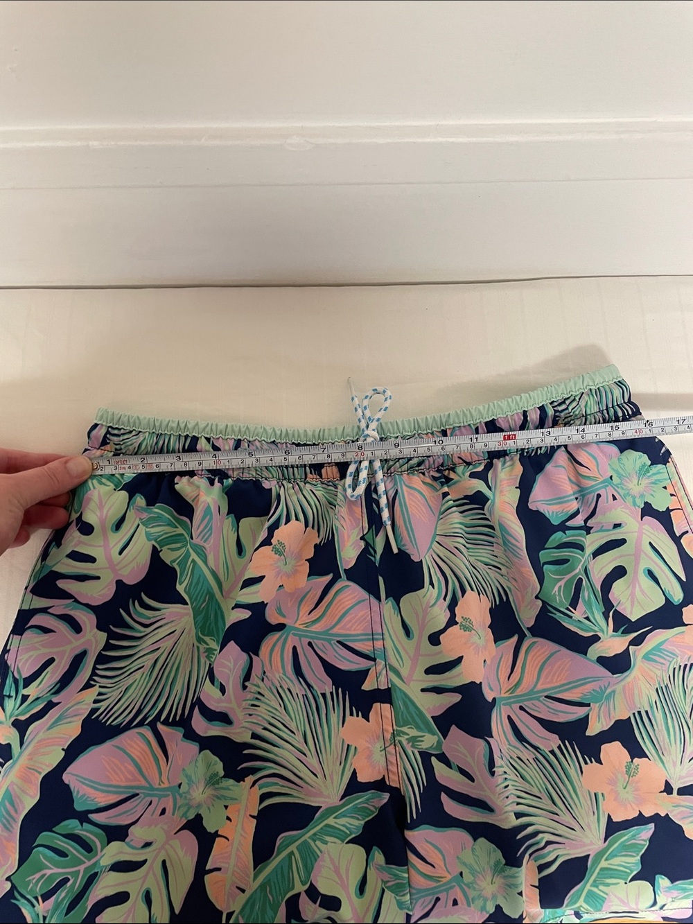 Chubbies The Night Faunas stretch swim trunks tropical leaf print men’s large - Picture 11 of 15